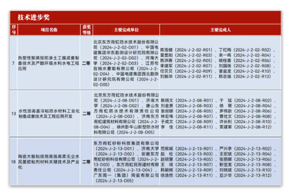 long8：屡获殊荣！东方雨虹荣获建筑防水科技系列荣誉奖项(图8)