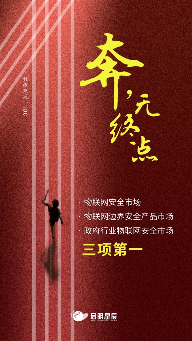 龙8国际：启明星辰揽获中国物联网安全市场三项第一！(图1)