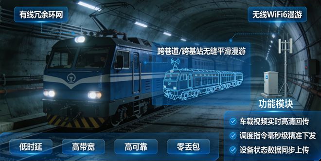 舞阳铁矿井下有轨电车无人驾驶无线网络解决方案(图2)